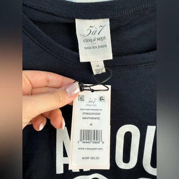 New! Cinq à Sept amour t shirt - Picture 2 of 5